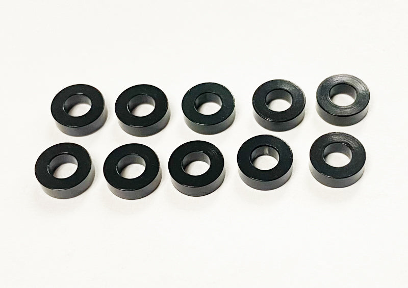 ALUMINUM BALL STUD WASHERS 2MM BLACK (10) (8520)